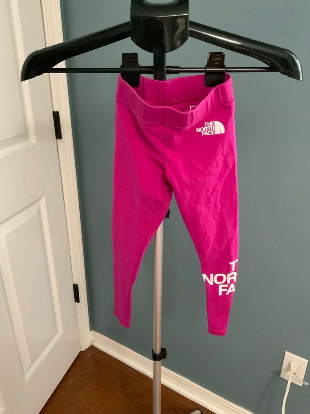 The North Face Cotton Logo Legging Girls Size XS/TP (6) Fuchsia Pink